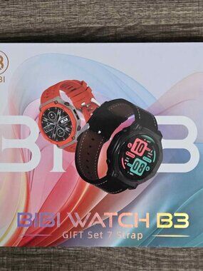 BIBI Watch B3 Smartwatch Gift Set (7-in-1 / 7 Strap Edition) BRAND NEW (SEALED)